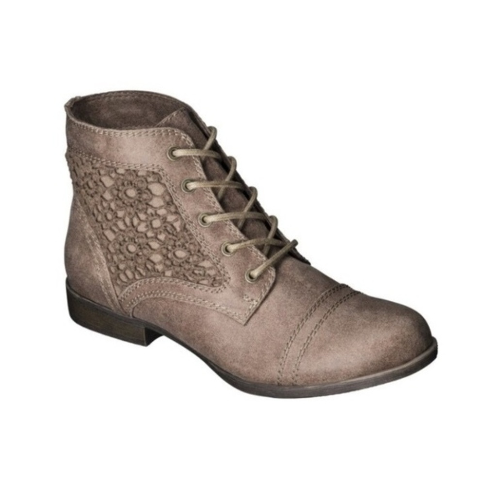 Mossimo Kessi Crochet Lace Accent Ankle Boots Sz 9